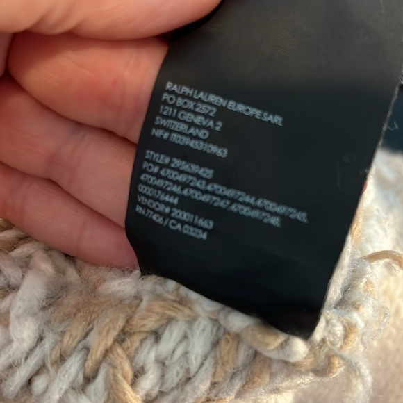 Club Monaco Tumblinah Fair Isle Sweater Crewneck Natural Size Small Chunky Knit - Picture 11 of 12